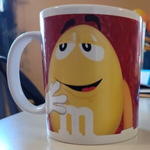 M&M'S Yellow Character Mug with Red Accents